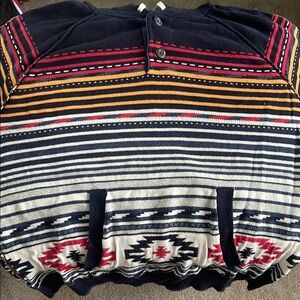 American Eagle Striped Hoodie
